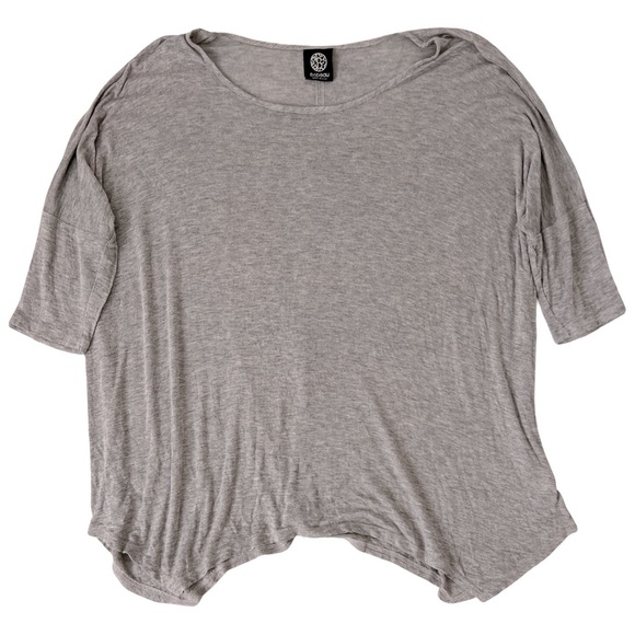 BOBEAU • Women’s Gray Tee Tunic Top Blouse - Picture 1 of 8